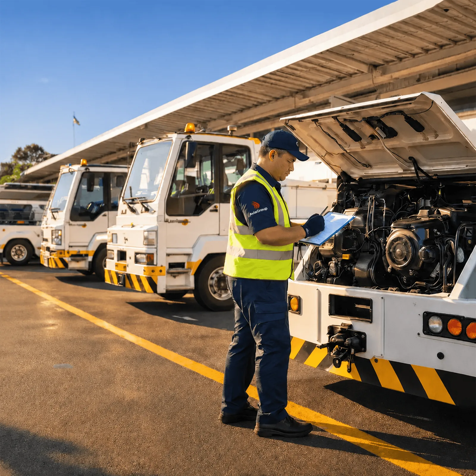 Mantenimiento preventivo de la flota GSE de AviaGroup
